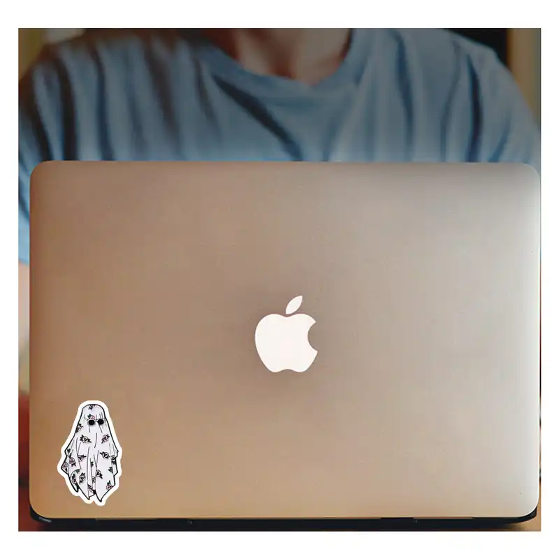 برچسب لپ تاپ طرح روح گل گلی کد 1615