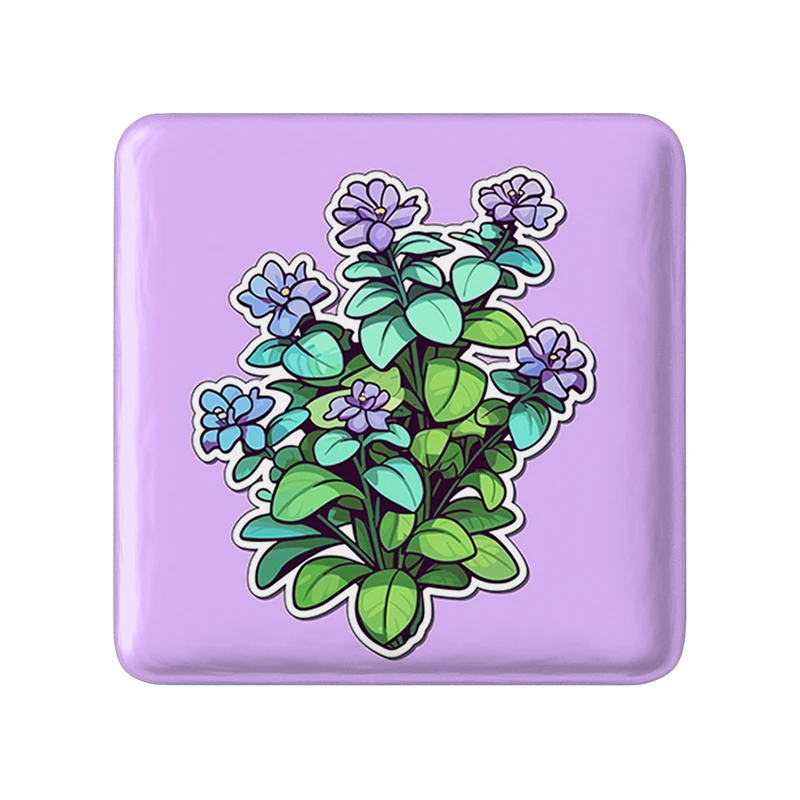 پیکسل خندالو طرح گل و گیاه مدل مربعی کد 36606