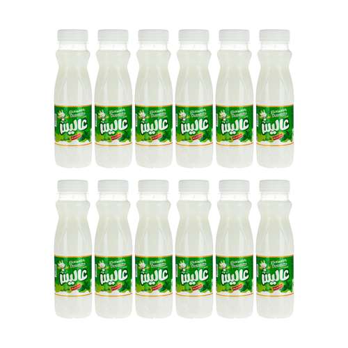 دوغ بدون گاز با طعم نعناع عالیس - 275 میلی لیتر بسته 12 عددی