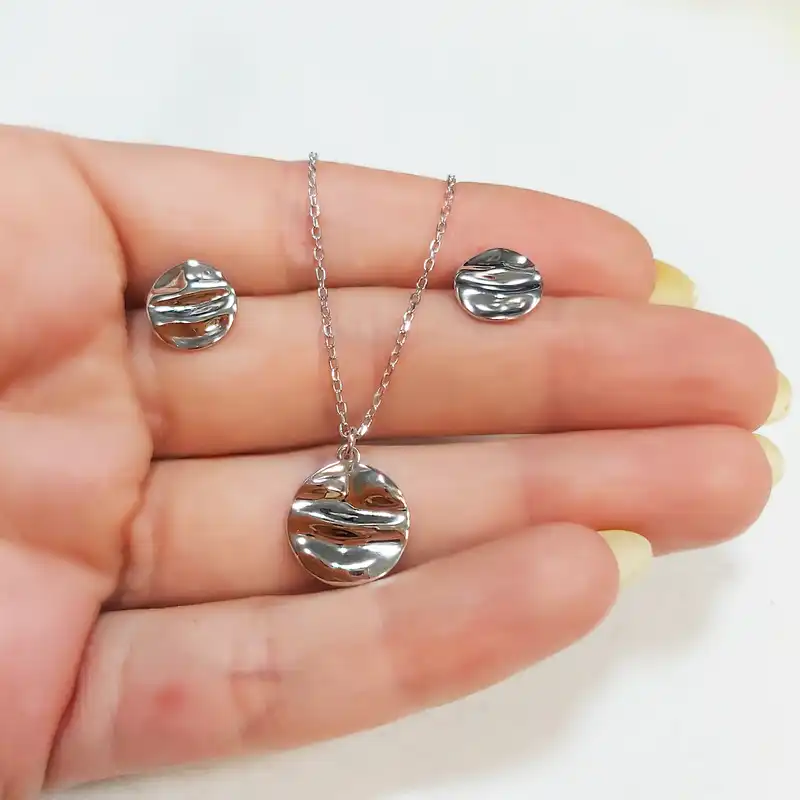 نیم ست نقره زنانه اقلیمه مدل NN446