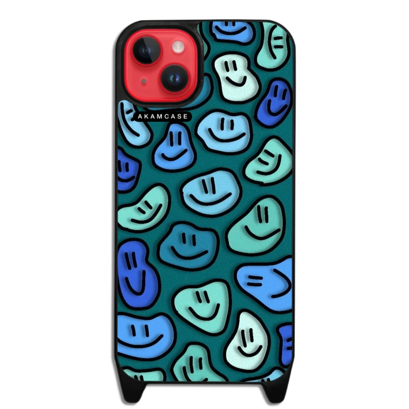 کاور آکام مدل AMCWLA15PLUS-HAPPY FACE9 مناسب برای گوشی موبایل اپل iPhone 15 Plus