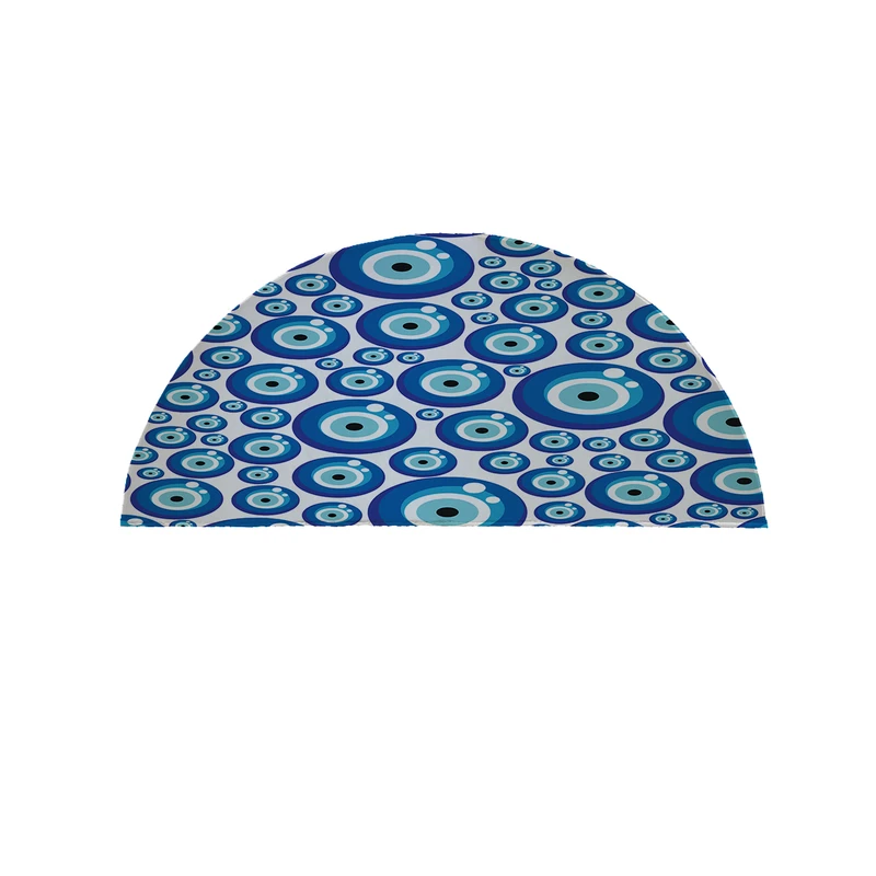 پادری مدل نیم دایره طرح چشم نظر کد 9060 سایز 90×45 سانتی متر