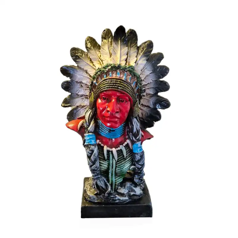 مجسمه طرح سرخ پوست