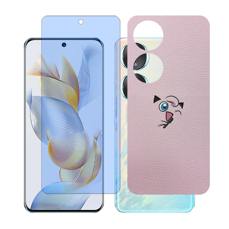 محافظ صفحه نمایش مات آنتی بلو گلس مدل Together مناسب برای گوشی موبایل آنر 70 به همراه برچسب پوششی پشت گوشی