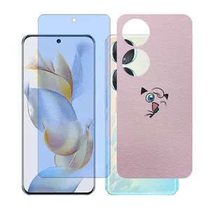 Glass together model blue cut screen protector suitable for Honor 90 mobile phone with back cover sticker