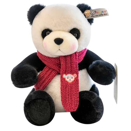 عروسک طرح خرس پاندا مدل Ming Ren Friends ارتفاع 25 سانتی‌متر