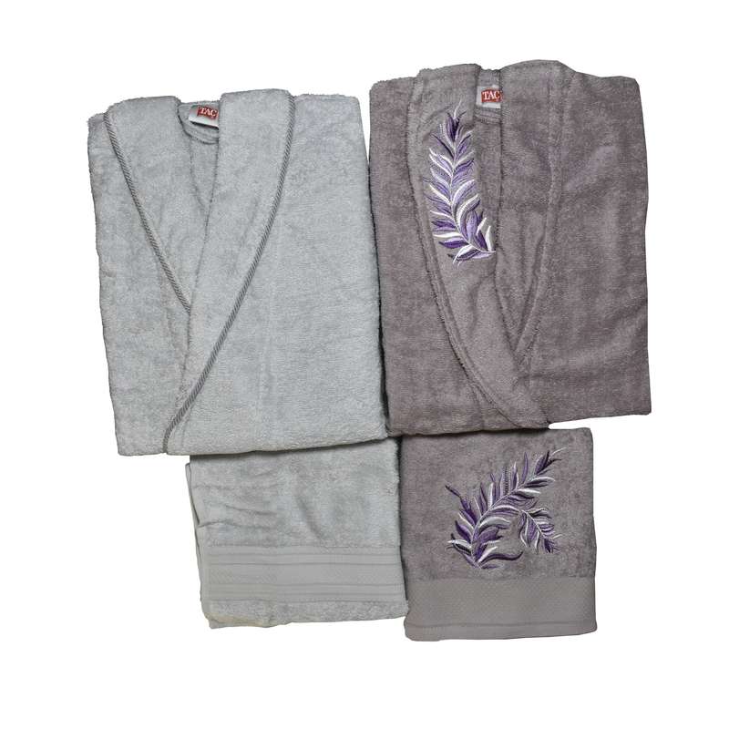    سرویس حوله پالتویی 4 تکه تاچ مدل T-68123