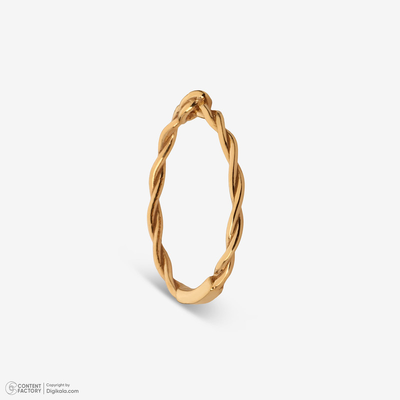 انگشتر طلا 18 عیار زنانه ماوی گالری مدل پیچ سایز 62