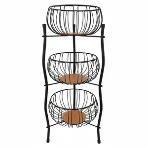 سبد سیب زمینی و پیاز اِی اِس مدل 3 طبقه گرد