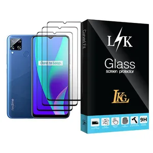 LKG LK Glass MIX003 Screen Protector For Realme C15 Pack Of 3