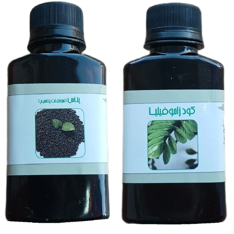 کود مایع پتاس و زاموفیلیا مدل life drop حجم 110 میلی لیتر