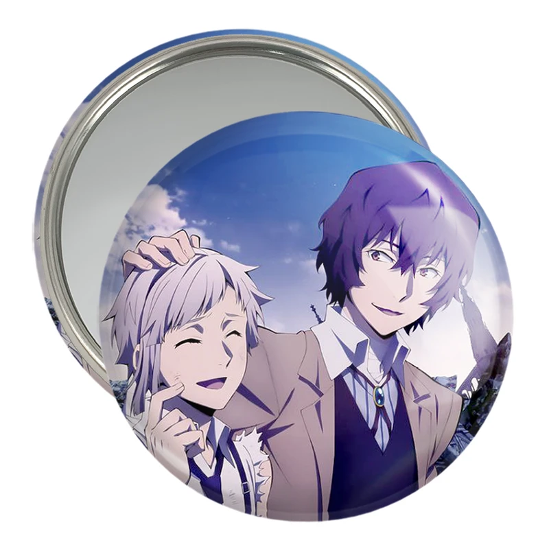 آینه جیبی خندالو مدل دازای و آتسوشی انیمه سگ های ولگرد بانگو  کد 15648