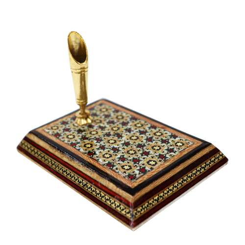 قلمدان خاتم کاری مدل مستطیل کد 7p10-12sim