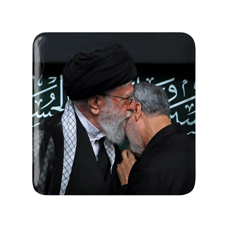 مگنت خندالو طرح رهبر و سردار قاسم سلیمانی کد 2597