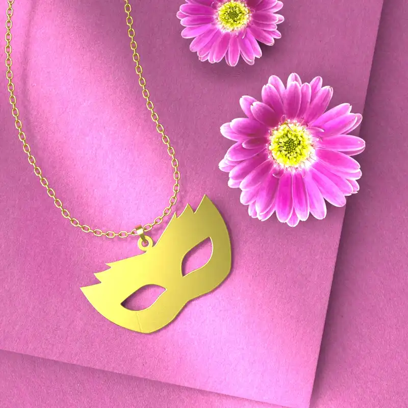 گردنبند طلا 18 عیار زنانه مدوپد مدل هالووین کد G3-1-1203