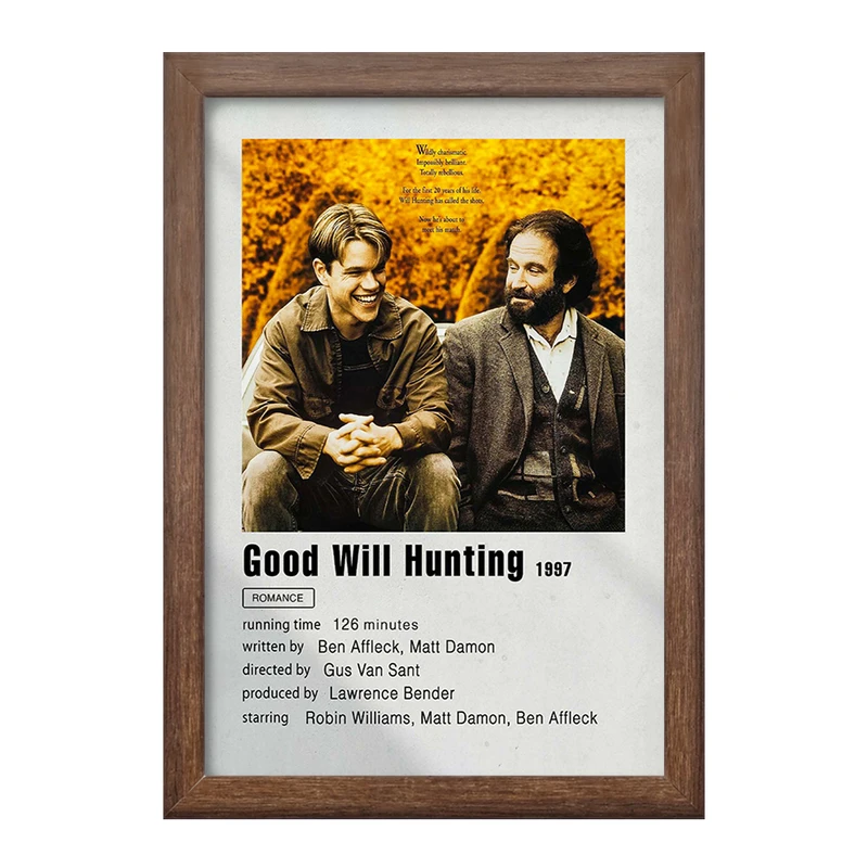 تابلو خندالو طرح ویل هانتینگ نابغه (Good Will Hunting) کد F11918