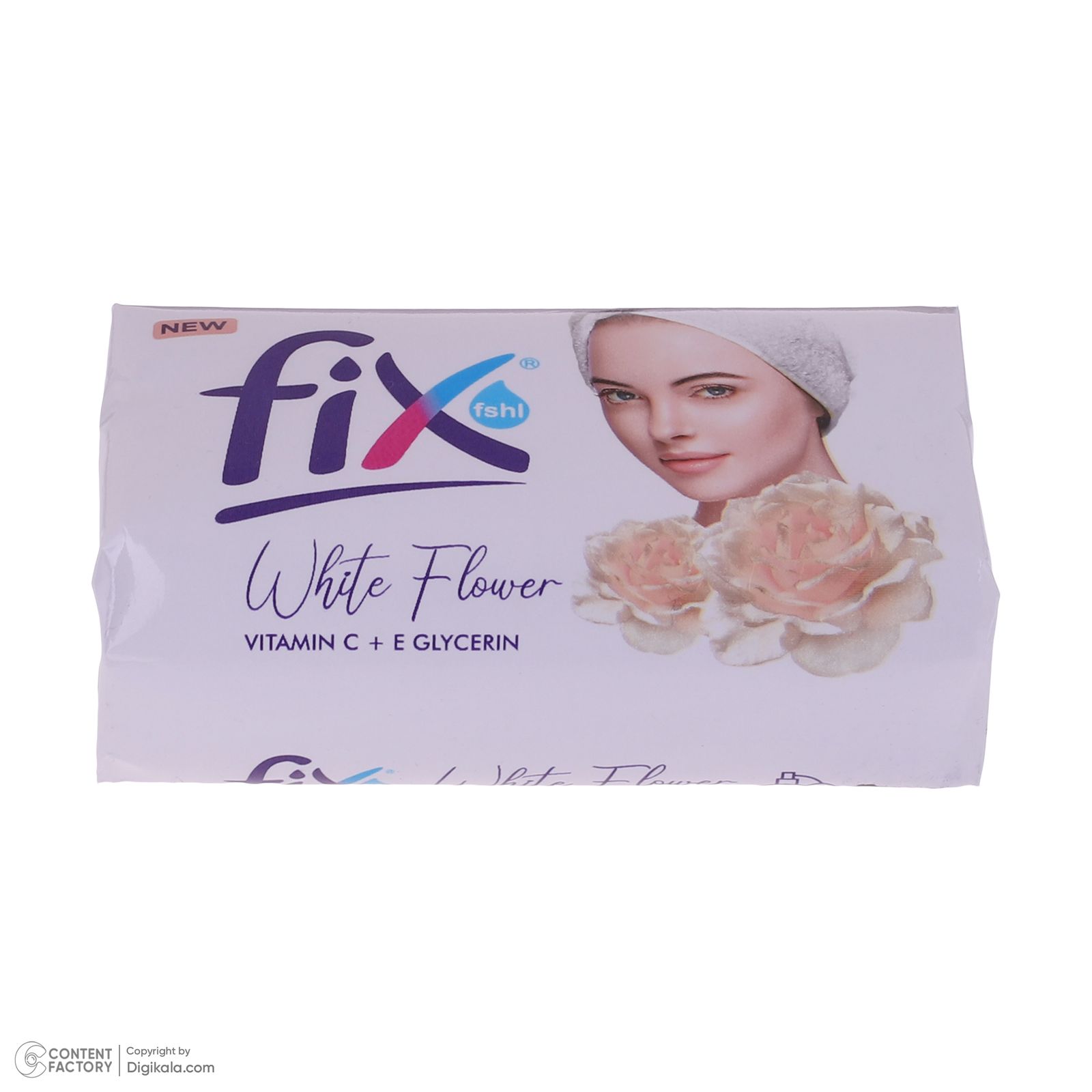 صابون شستشو فیکس مدل White Flower وزن 90 گرم بسته 6 عددی -  - 3