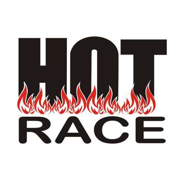 برچسب بدنه خودرو طرح HOT RACE کد HR1