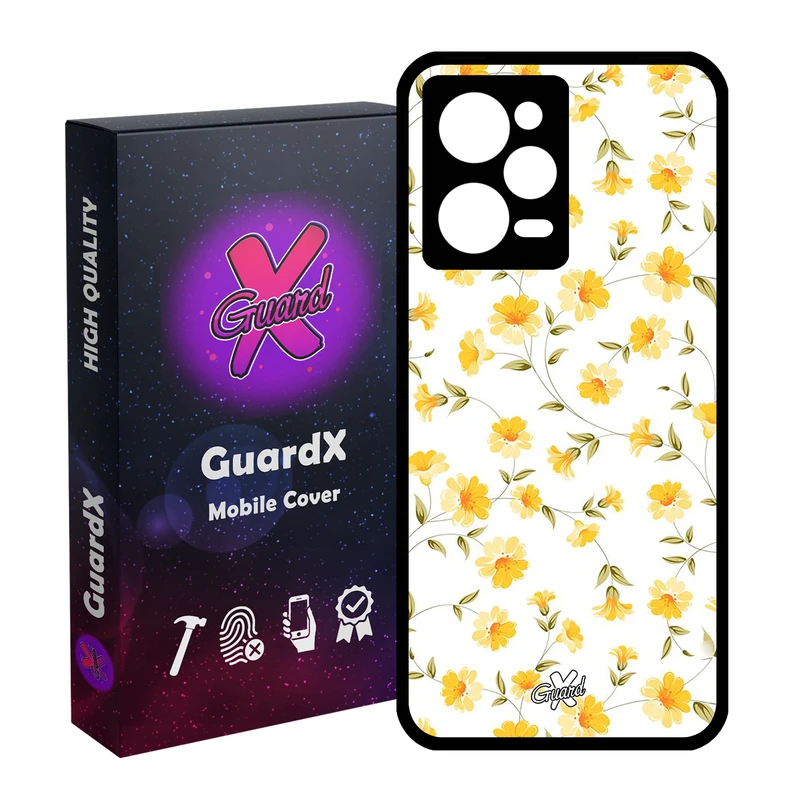 کاور گارد ایکس طرح گل مدل Glass10415 مناسب برای گوشی موبایل شیائومی Redmi Note 12 Pro 5G/Poco X5 Pro 5G/Note 12 Pro Pro speed