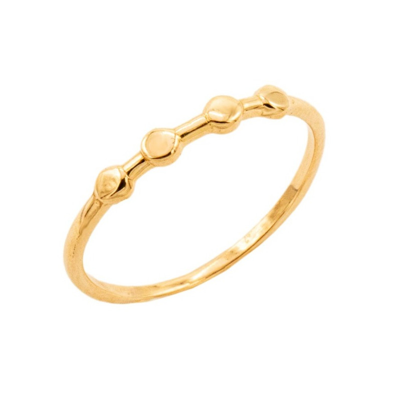 انگشتر طلا 18 عیار زنانه الی گالری مدل سکه ای