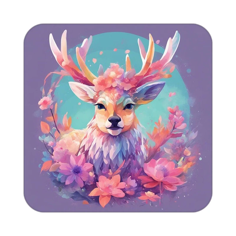 زیر لیوانی کاکتی طرح حیوانات رنگی مدل mp26212