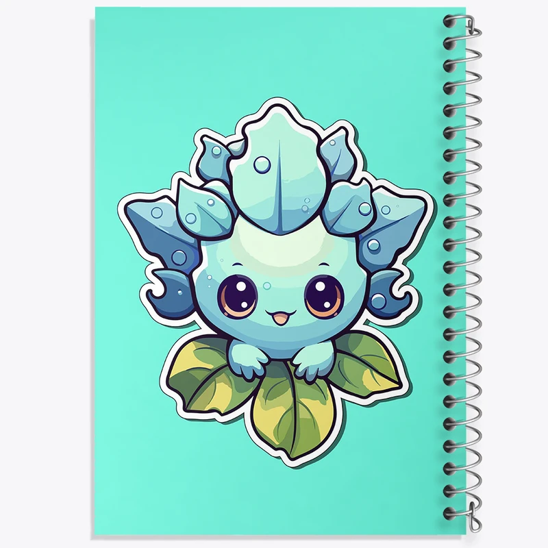 دفتر مشق 100 برگ خندالو طرح گل و گیاه کد 36649