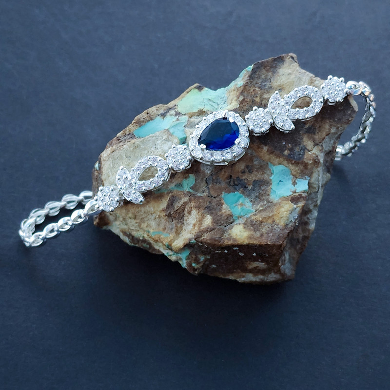 دستبند نقره زنانه مدل 30574 دستبند نقره زنانه مدل 30574