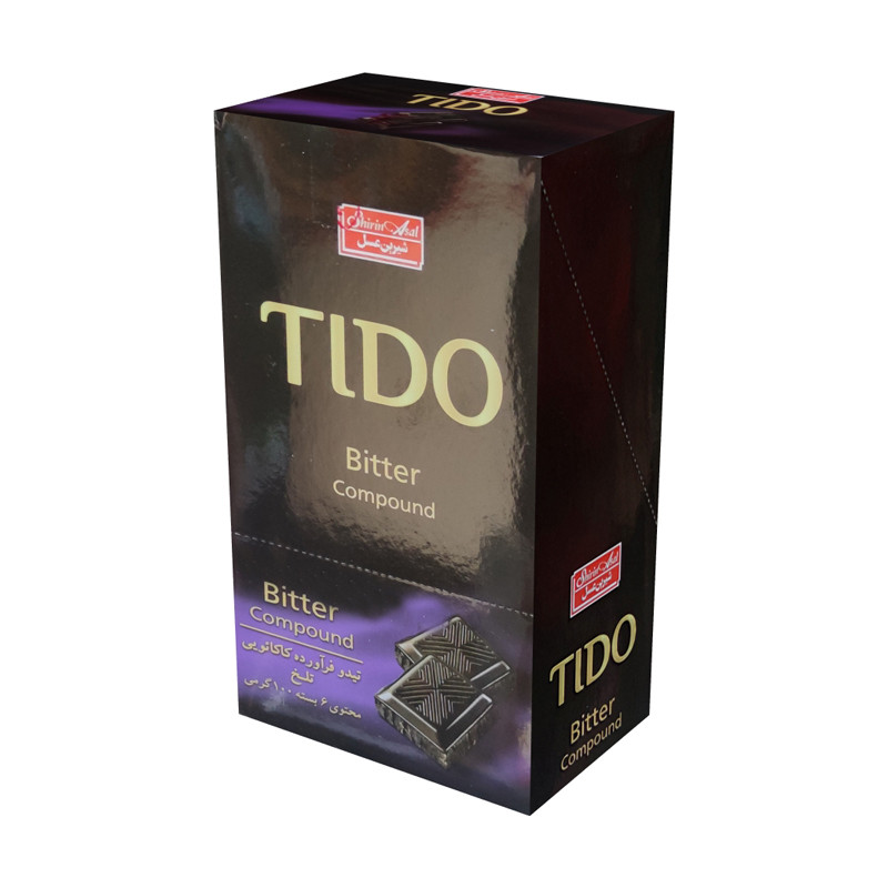 شکلات تابلت تلخ تیدو شیرین عسل - 100 گرم بسته 6 عددی