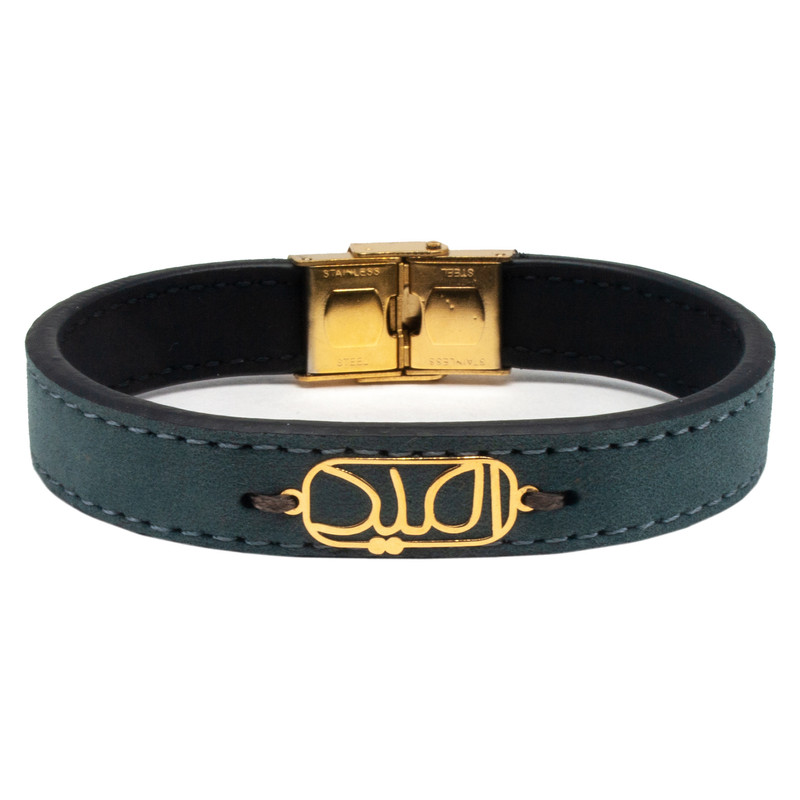 دستبند طلا 18 عیار مردانه سهی طرح امید مدل SB09