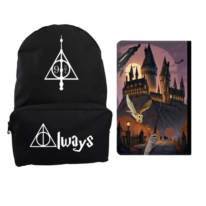 کوله پشتی مدرسه مدل هری یادگاران کد 57 به همراه کلاسور