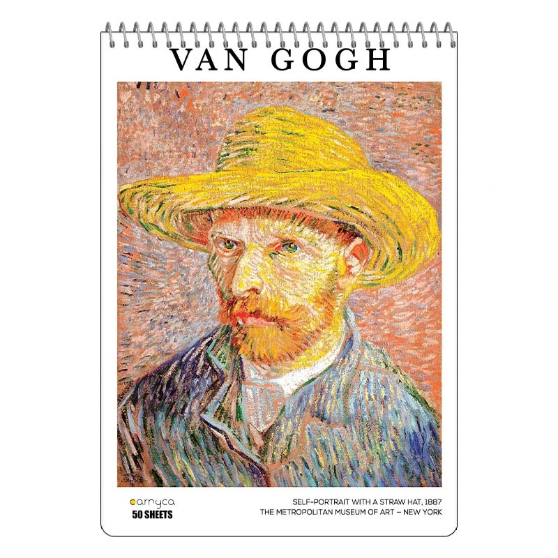دفتر نقاشی 50 برگ سیمی کارنیکا طرح نقاشی های ون گوگ Van Gogh Paintings کد 97234