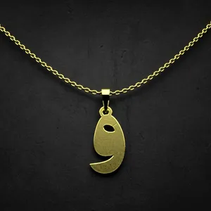 گردنبند طلا 18 عیار زنانه مدوپد مدل حرف و کد I2-1-1285