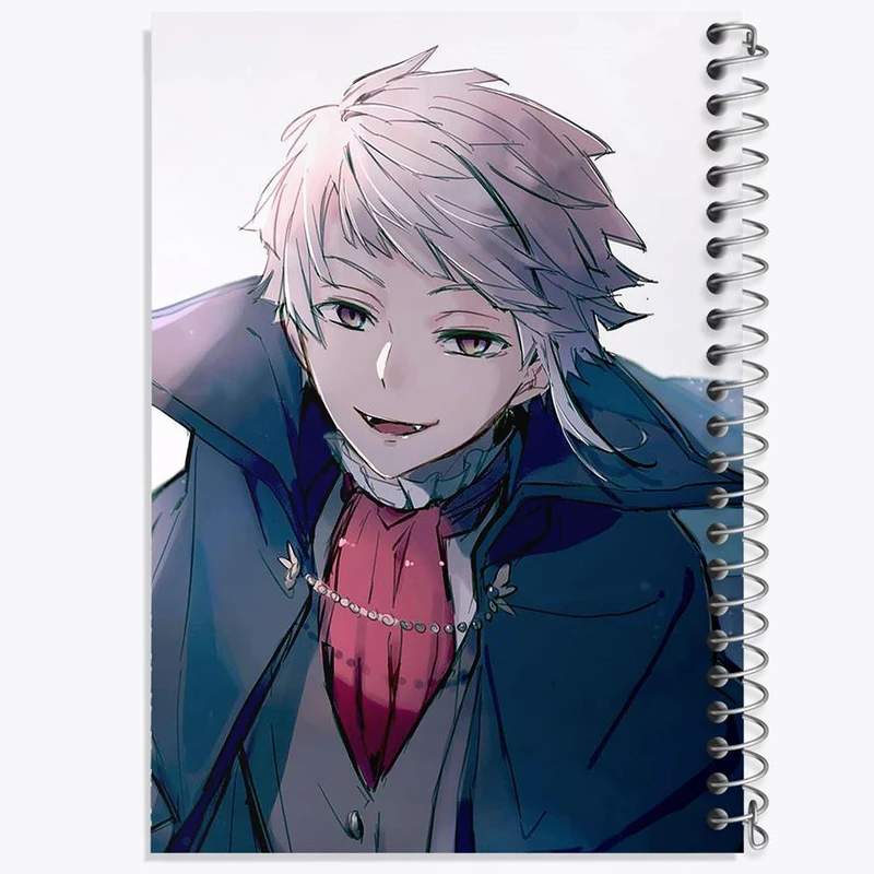 دفتر مشق 50 برگ خندالو مدل آتسوشی انیمه سگ های ولگرد بانگو کد 15664