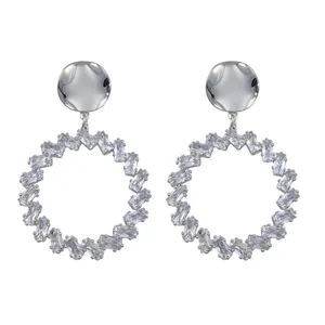 گوشواره زنانه وای اس ایکس مدل دایره کد E4555