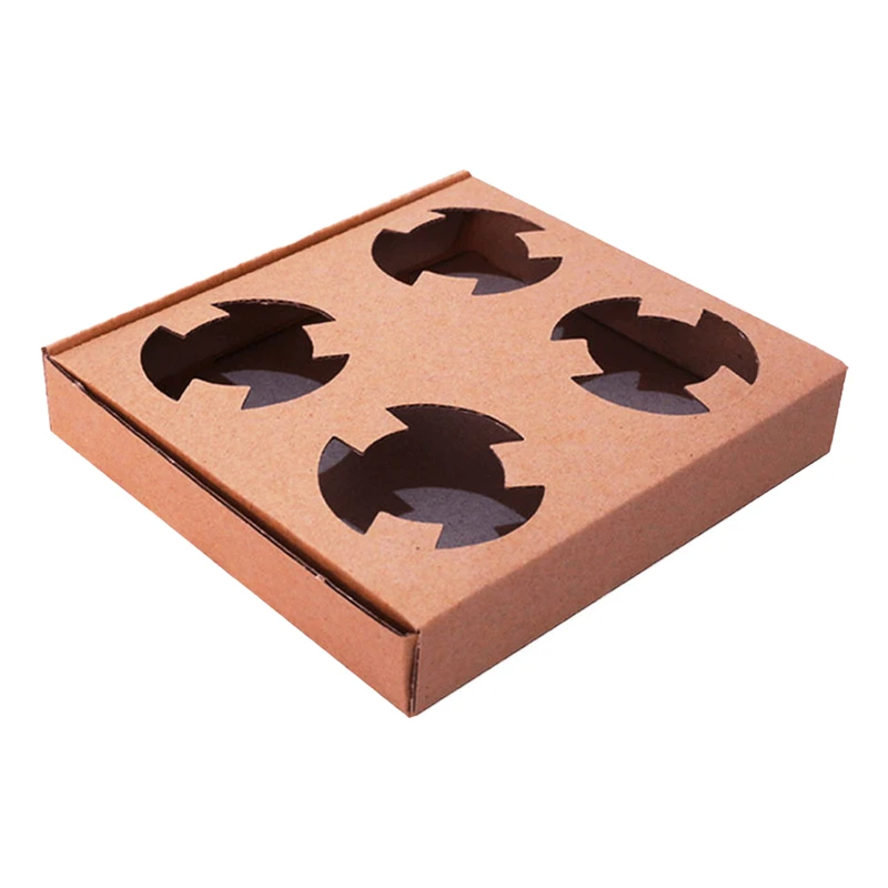 جعبه بسته بندی طرح جا لیوانی مدل A4 بسته 25 عددی