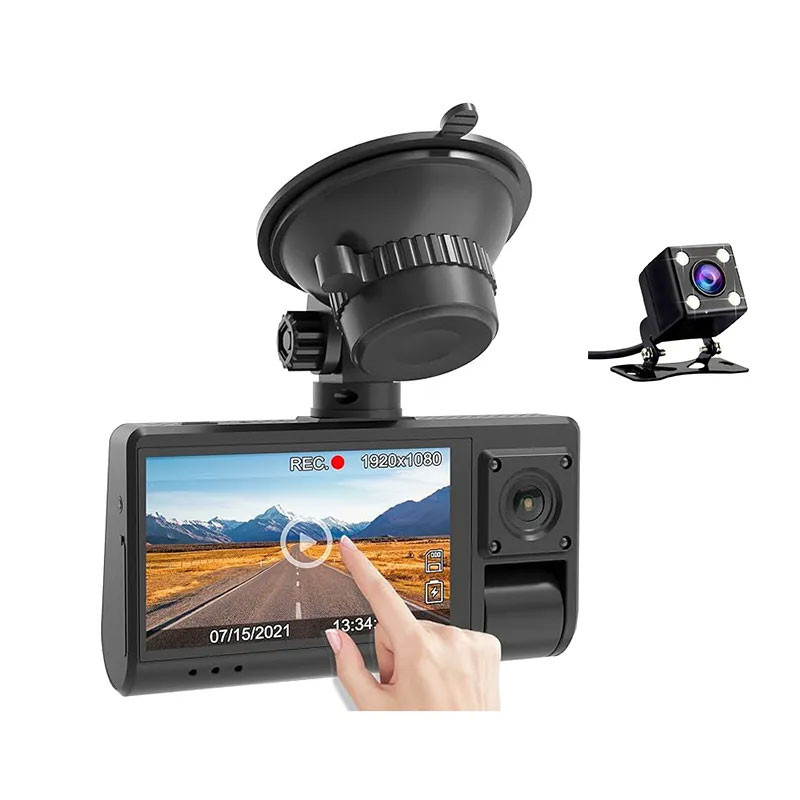 دوربین ثبت وقایع خودرو مدل 3 لنز BlackBox S13-WiFi به همراه دوربین دنده عقب