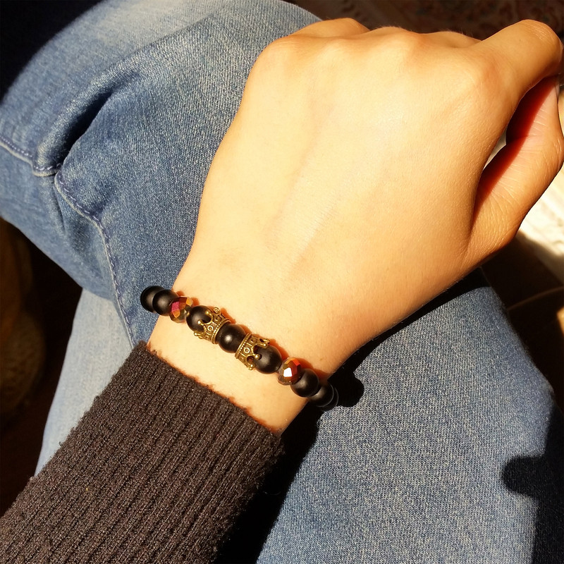 دستبند زنانه طرح تاج کد on-2