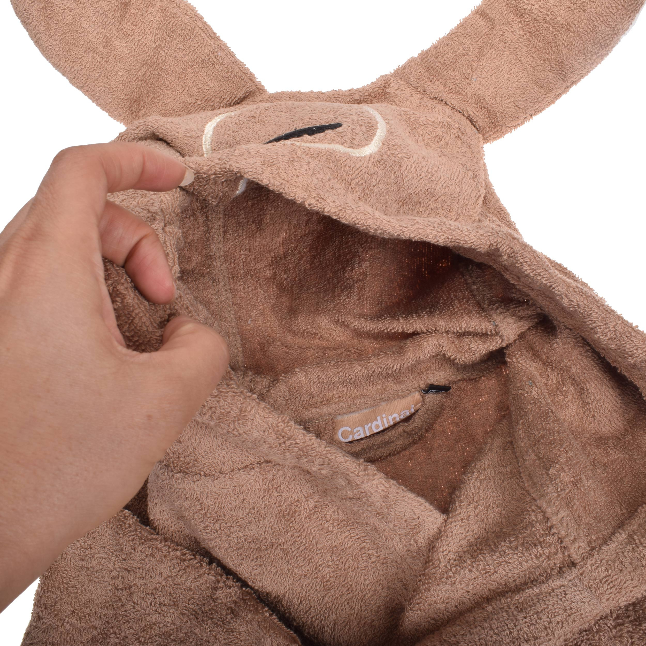 حوله پالتویی کودک کاردینال طرح سگ سایز 73x40 سانتی متر