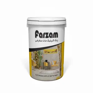 رنگ آکریلیک مات  فرزام کد 540 وزن 1 کیلوگرم