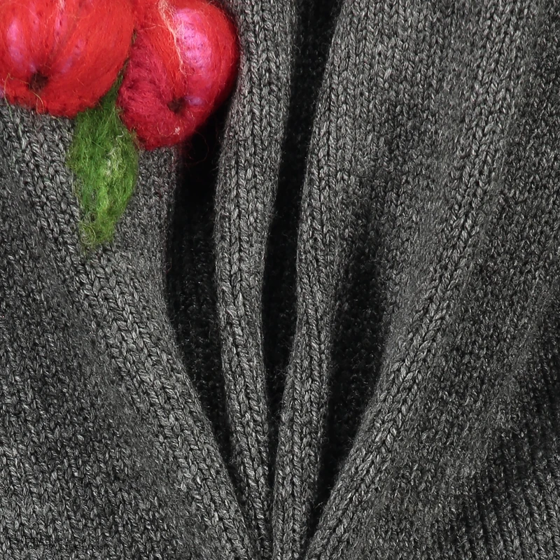 عکس شماره 6 : ژاکت زنانه گره استایل مدل گوشواره گیلاس