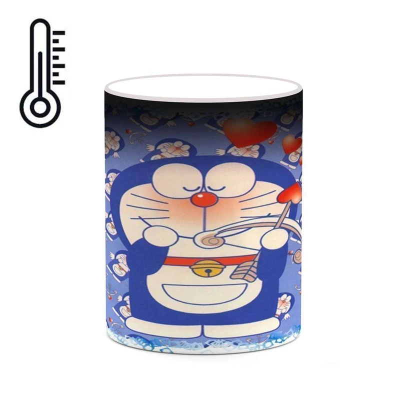 ماگ حرارتی کاکتی مدل کارتون Doraemon کد mgh22507