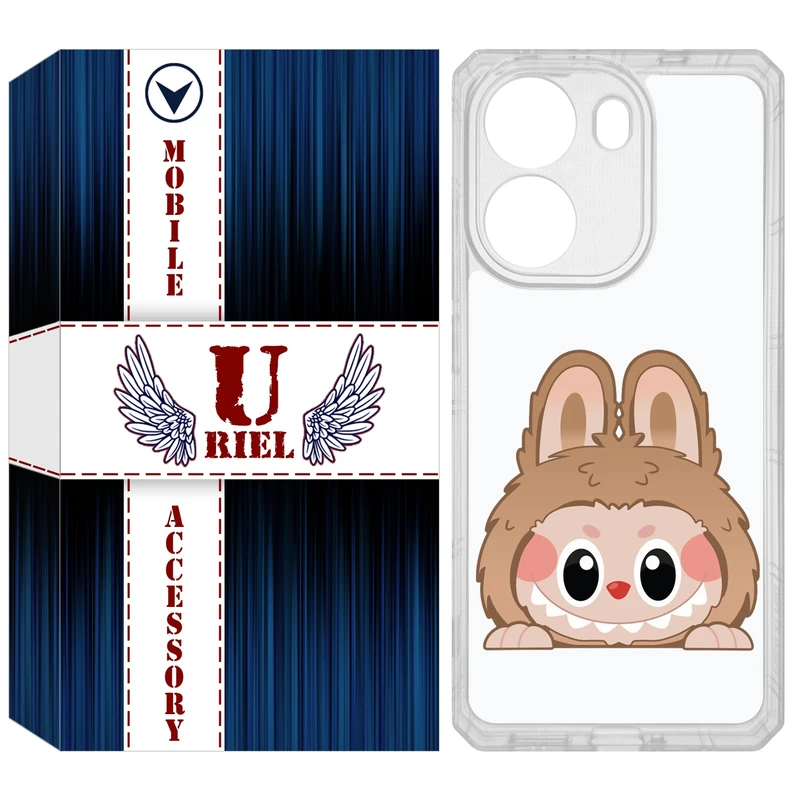 کاور یوریل مدل Clear کد 143 طرح لبوبو Labubu مناسب برای گوشی موبایل شیائومی Poco X7 Pro