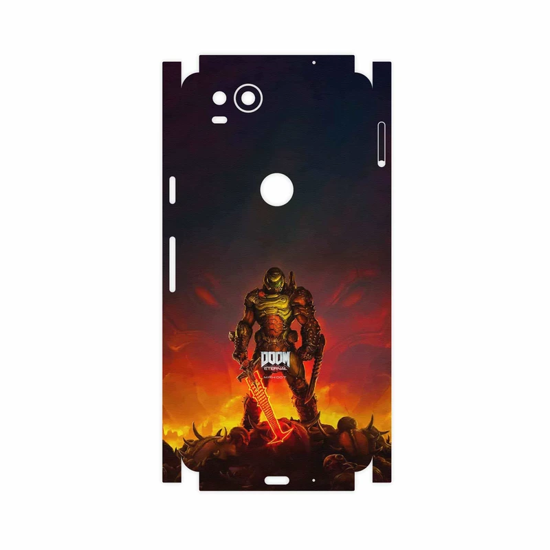 برچسب پوششی ماهوت مدل DOOM Game Series-FullSkin مناسب برای گوشی موبایل گوگل Pixel 2