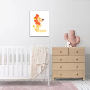 تابلو شاسی کودک طرح حرف L مدل مدرسه الفبا حیوانات