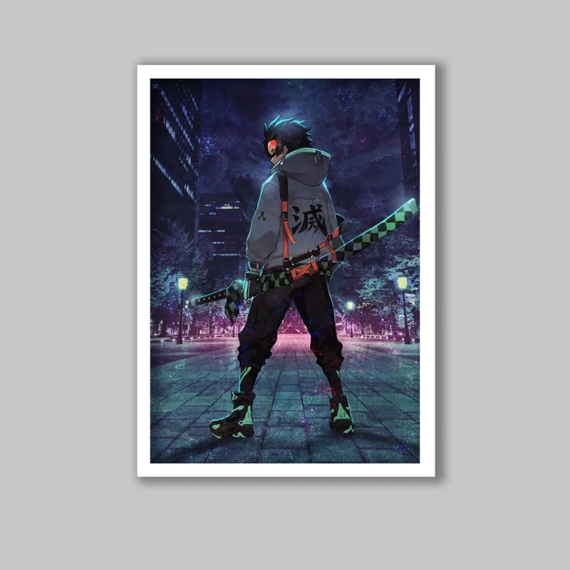 تابلو لیلیان طرح انیمه شیطان کش Demon Slayer  کد LA-G11495