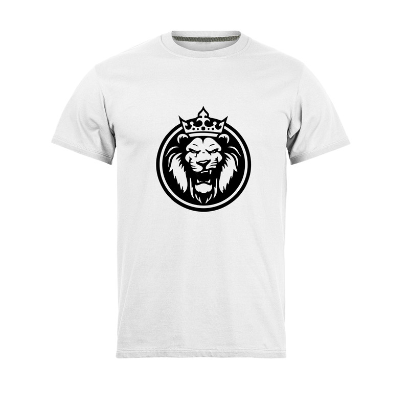 تی شرت آستین کوتاه مردانه مدل Lion king_N1_0134 رنگ سفید