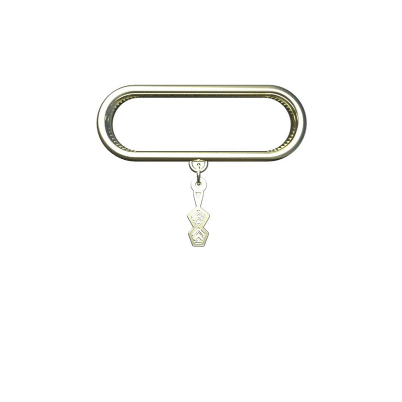 آویز ساعت طلا 18 عیار زنانه مدوپد مدل هندسی کد SA1-1213