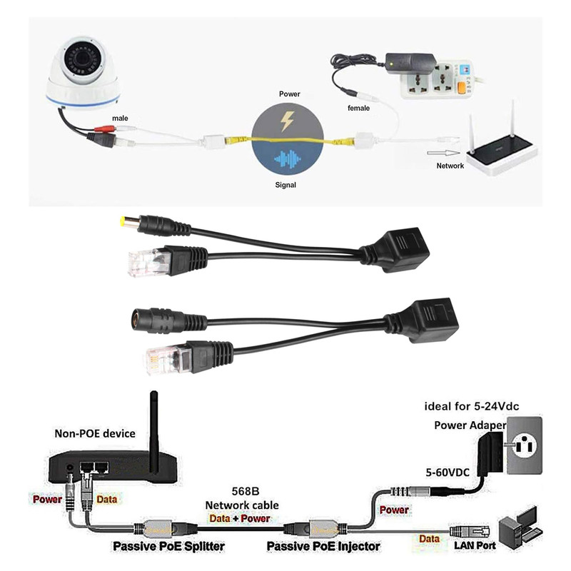 آداپتور POE مدل RJ45 بسته 8 عددی