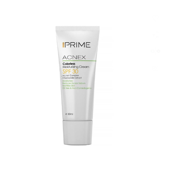 کرم مرطوب کننده پریم مدل Acnex Colorless حجم 50 میلی لیتر