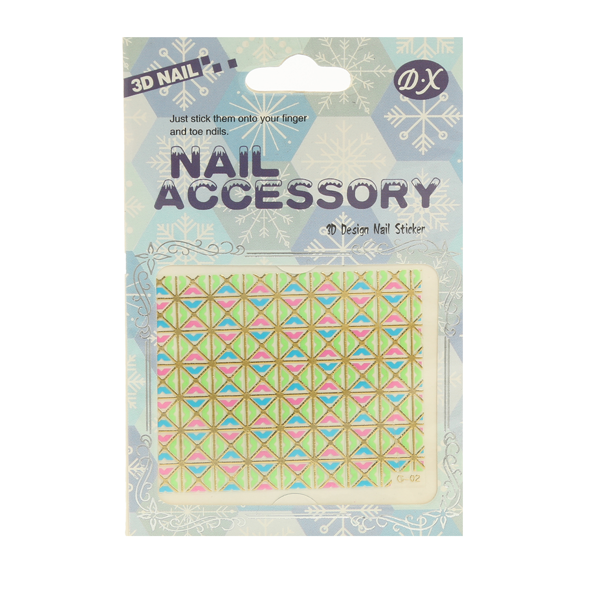 استیکر طراحی ناخن دی ایکس مدل G02